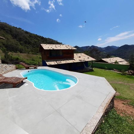 Chale Com Agua De Nascente E Com Vista Panoramica Villa Lumiar Luaran gambar