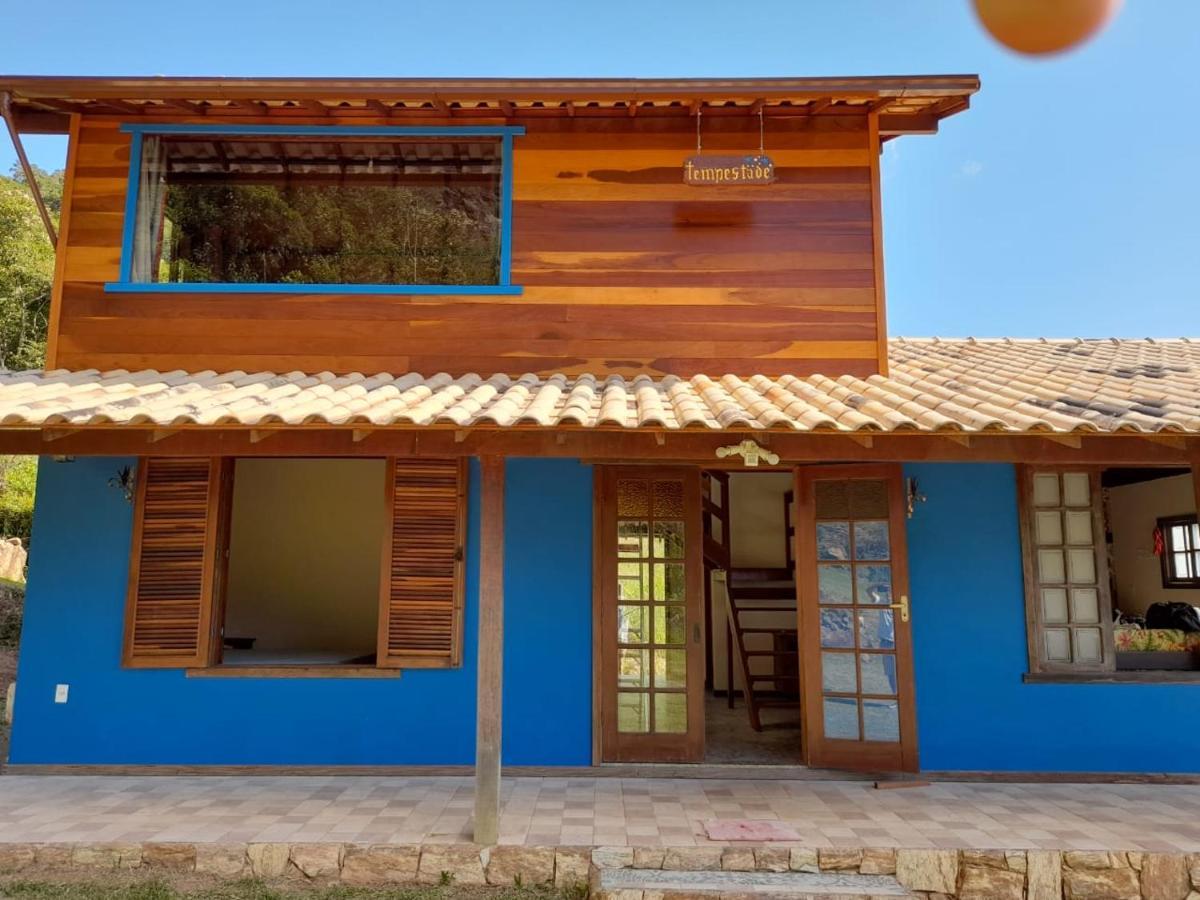 Chale Com Agua De Nascente E Com Vista Panoramica Villa Lumiar Luaran gambar