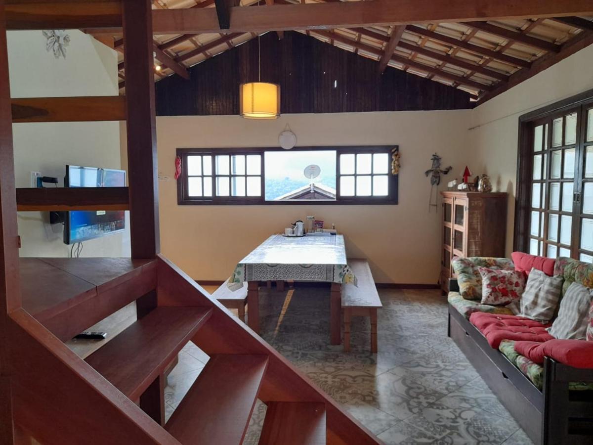 Chale Com Agua De Nascente E Com Vista Panoramica Villa Lumiar Luaran gambar