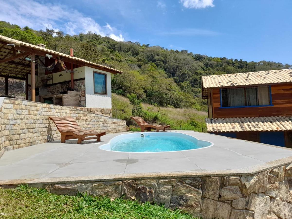 Chale Com Agua De Nascente E Com Vista Panoramica Villa Lumiar Luaran gambar