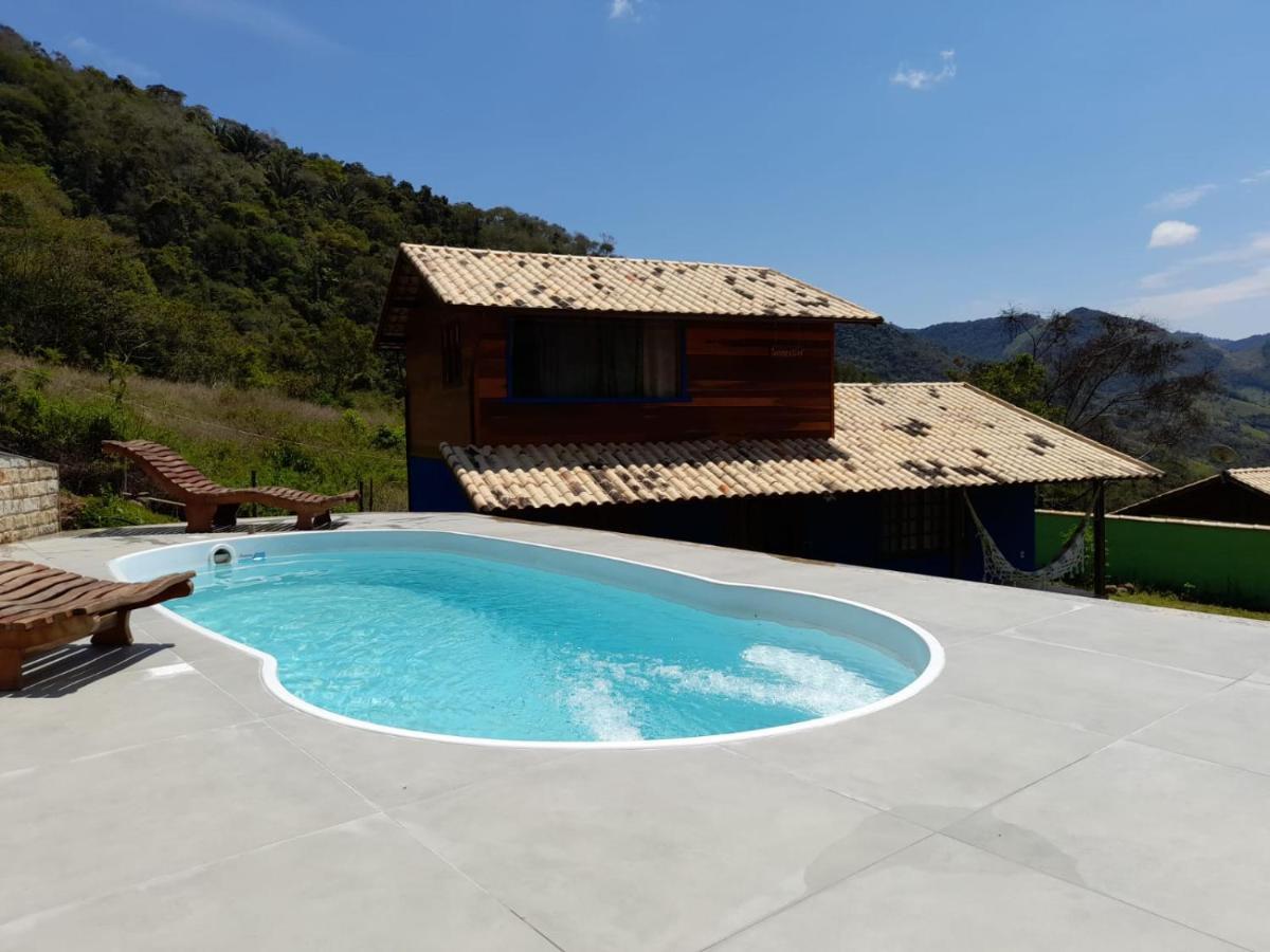 Chale Com Agua De Nascente E Com Vista Panoramica Villa Lumiar Luaran gambar